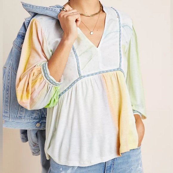 Anthropologie Tops - Blank London x Anthro Renata Tie Dye Blouse size XS
